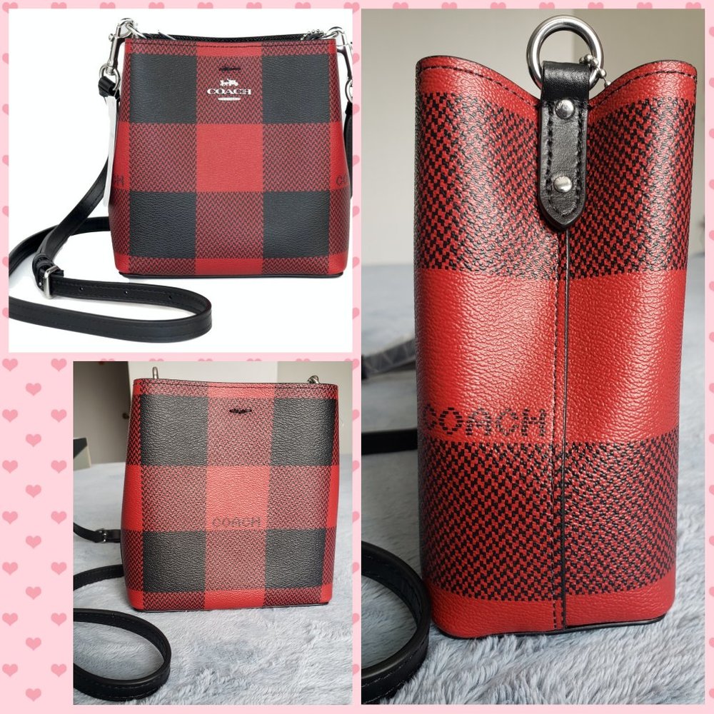 Coach mini Plaid Bucket bag